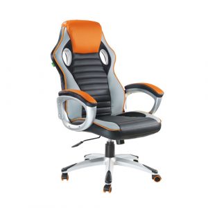 Кресло Riva Chair 9292H - черный-оранжевый