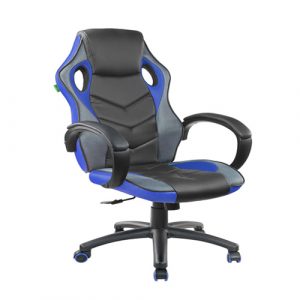 Кресло Riva Chair 9381H - черный-синий