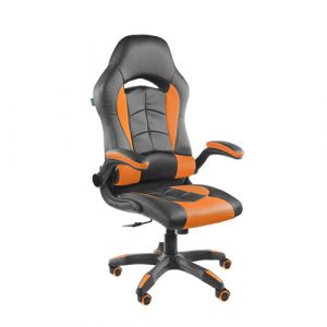 Кресло Riva Chair 9505H - черный-оранжевый
